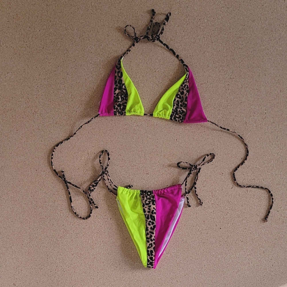 Neon Cheetah Bikini